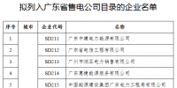 廣東:公布第六批列入售電公司目錄企業(yè)名單(附全文)