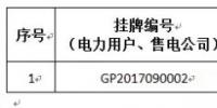 貴州關(guān)于2017年11月掛牌交易(電力用戶、售電公司掛牌)成交情況的公告：成交<font color=