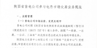 陜西發(fā)布售電公司參與電力市場交易業(yè)務(wù)規(guī)范