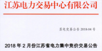 2月江蘇省電力集中競(jìng)價(jià)交易：交易電量不設(shè)上限