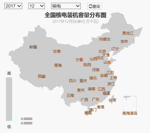 2017年全國(guó)電力發(fā)電，電力裝機(jī)版圖