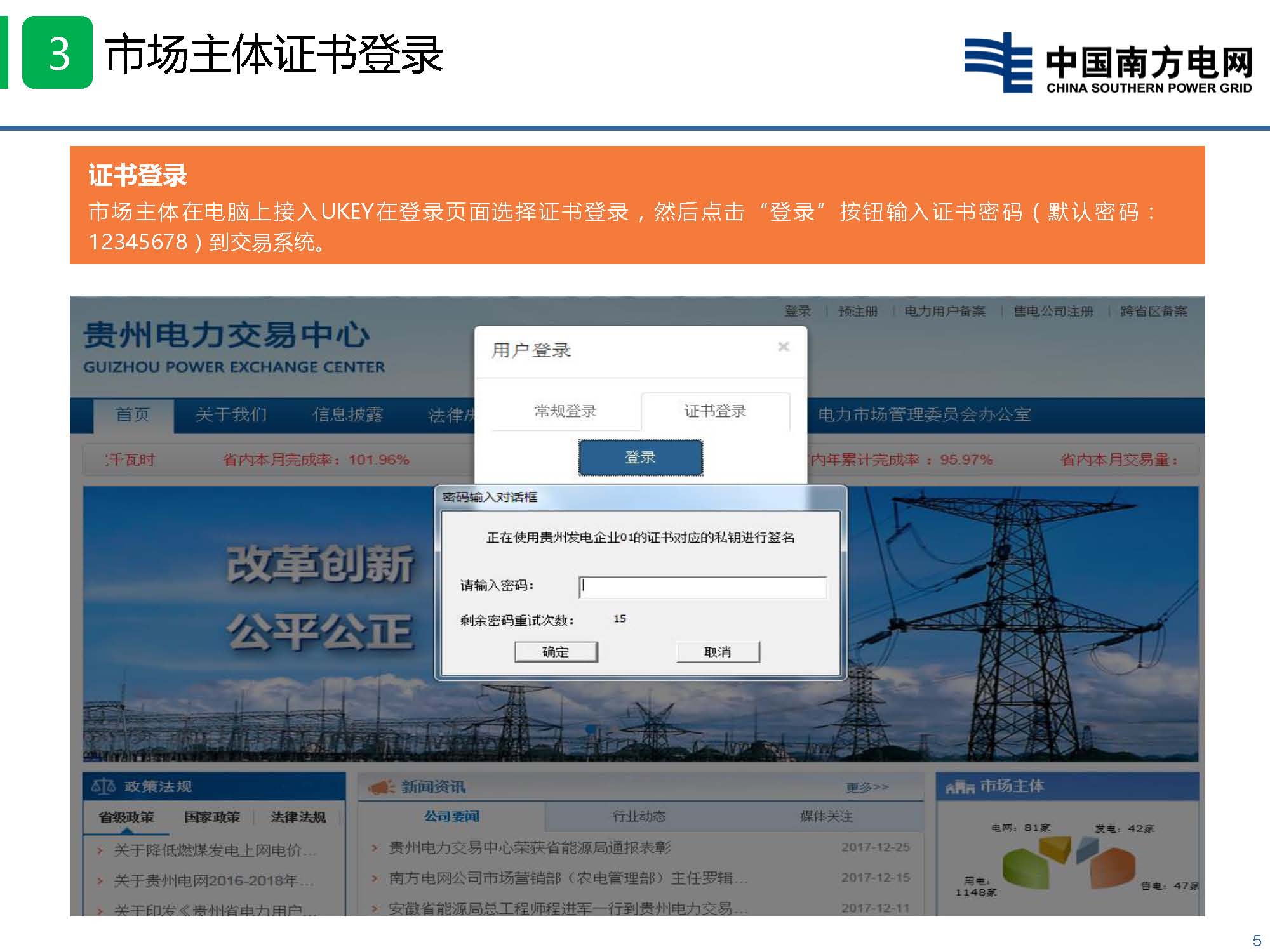 貴州省電力市場技術支持信息系統(tǒng)-數(shù)字認證與電子印章培訓