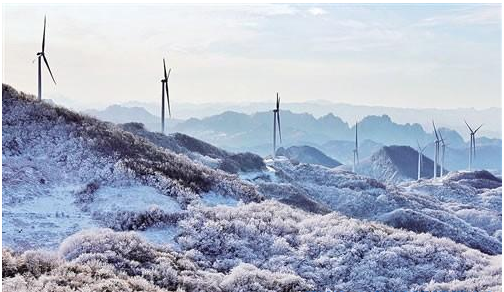 湖北?？悼h風力發(fā)電好風光