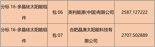 國網(wǎng)2018綜合能源服務(wù)項(xiàng)目招標(biāo)光伏組件、逆變器中標(biāo)名單