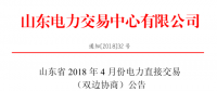 山東4月份雙邊協(xié)商、集中競(jìng)價(jià)交易27日展開(kāi)（附名單）