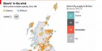 英國風(fēng)電地圖：近7000臺風(fēng)機(jī)、總裝機(jī)容量14<font color=