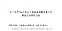 華東電網(wǎng)跨省電能交易結(jié)果