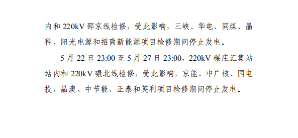 大同一期光伏發(fā)電應(yīng)用領(lǐng)跑基地運(yùn)行監(jiān)測月報（2018年5月）