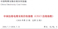 中電聯(lián)公布沿海電煤采購指數(shù)CECI第32期:電煤價格止跌略漲