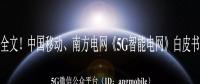 重磅全文！南方電網(wǎng)、中國(guó)移動(dòng)《5G智能電網(wǎng)》白皮書(shū)