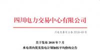 四川2018年7月水電省內優(yōu)先發(fā)電計劃加權平均價:245.56元/兆瓦時