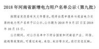 971家！河南公示2018年新增<font color=