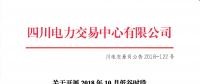 公告 | 四川關(guān)于開展2018年10月低谷時段棄水電量交易需求申報的公告