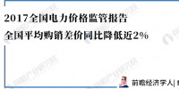 數據｜2017全國電力價格監(jiān)管報告：全國平均購銷差價同比降低近2%