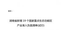 湖南省發(fā)布《湖南省新增19個國家重點(diǎn)生態(tài)功能區(qū)產(chǎn)業(yè)準(zhǔn)入負(fù)面清單(試行)》對水力發(fā)電、風(fēng)力發(fā)電、太陽能發(fā)電等嚴(yán)格管控