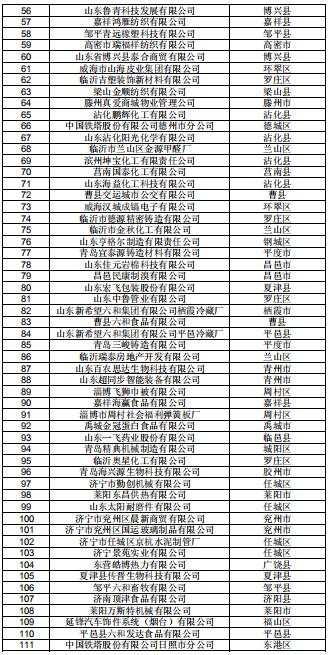 山東公示2019年2月新增已完成注冊(cè)的206家電力用戶(hù)