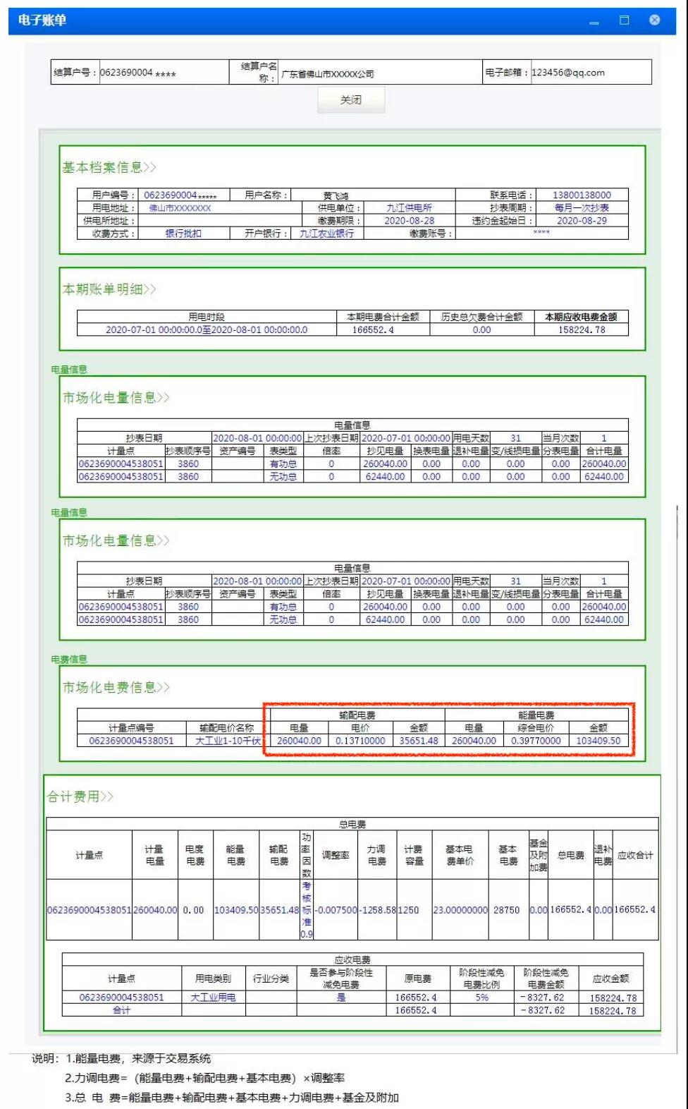 廣東用戶側｜首張采用現(xiàn)貨順價模式的電費結算單出現(xiàn)了